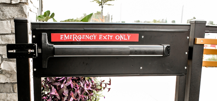 emergency push bar installation in Salinas